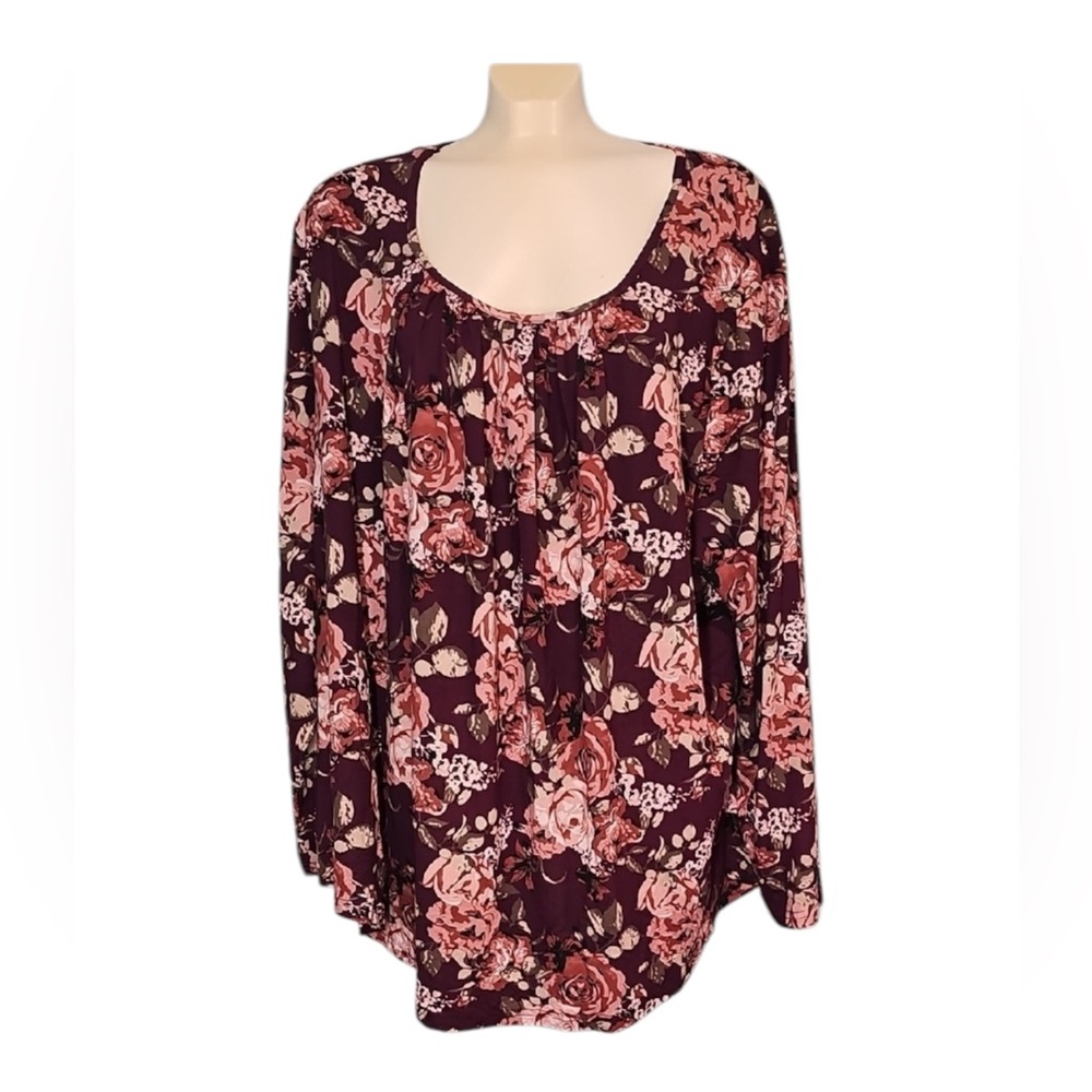 💚 Muse Show Floral Women's Top - 5X